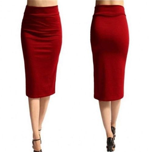 Fashion Casual Stretch Midi Skirt - musthaveskirts - Modalova