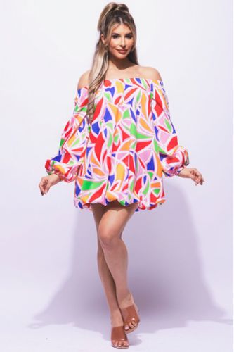 Off Shoulder Bubble Dress - KandyKouture - Modalova