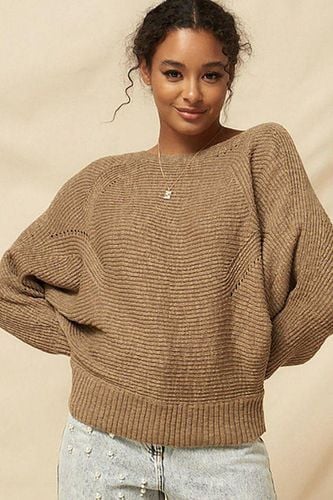 A Ribbed Knit Sweater - KandyKouture - Modalova