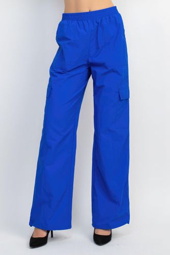 High-rise Cargo Parachute Pants - KandyKouture - Modalova