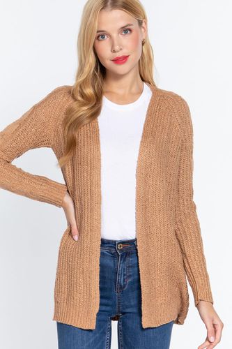 Long Slv Open Front Sweater Cardigan - KandyKouture - Modalova