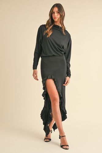 Mable Backless Asymmetric Ruffle Hem Dress - Trendsi - Modalova