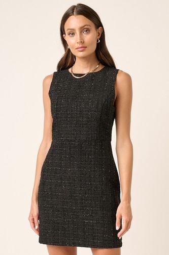 Mittoshop Tweed Sleeveless Mini Dress - Trendsi - Modalova