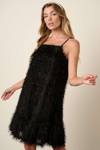 Mittoshop Feather Ruffle Hem Mini Cami Dress - Trendsi - Modalova