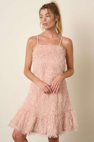 Mittoshop Feather Ruffle Hem Mini Cami Dress - Trendsi - Modalova