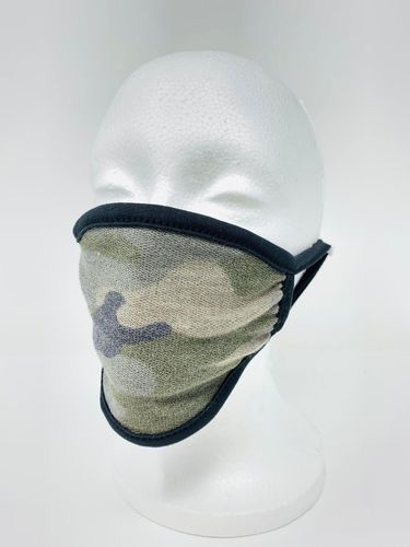 Camouflage Black Reversible Washable Face Mask - AMIClubwearStore - Modalova