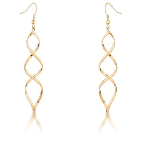 Golden Twist Earrings - AMIClubwear - Modalova