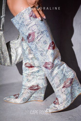 CORALINE - PRINT Thigh High Boots - CAPE ROBBIN - Modalova