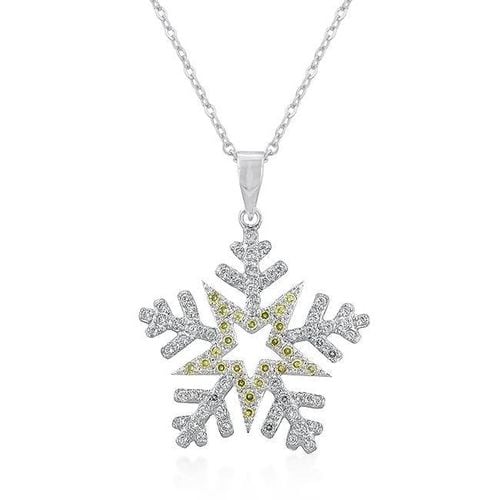 Pave Snowflake Pendant - AMIClubwear - Modalova