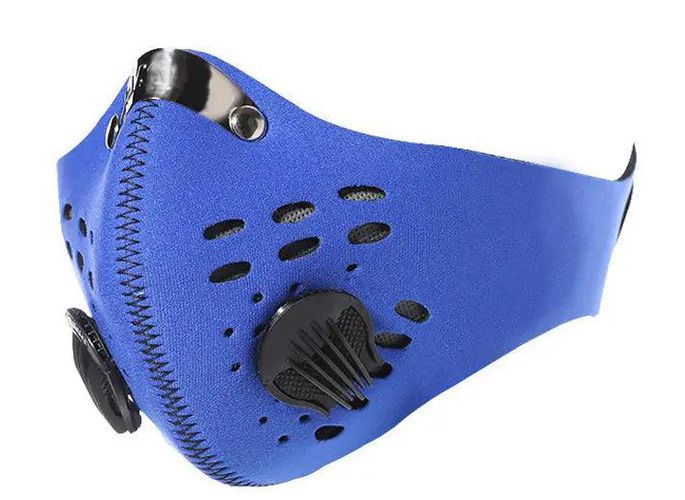 Royal Blue Respirator Protection Filter Reusable Face Mask - Kandy Kouture - Modalova