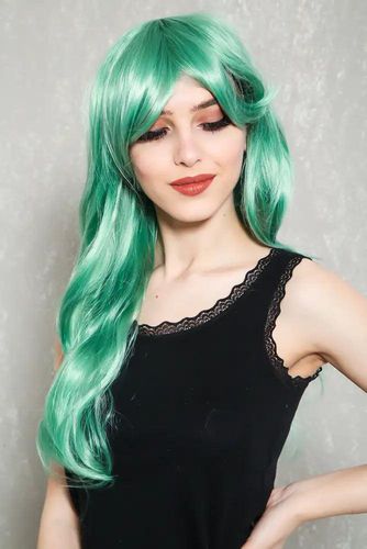 Sage Side Sweep Bangs Wavy Hair Costume Wig - Kandy Kouture - Modalova