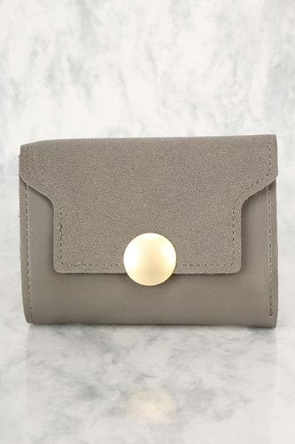 Sexy Charcoal Faux Leather Mini Wallet - Kandy Kouture - Modalova