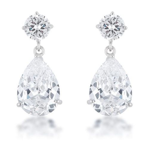 Shimmering CZ Earrings - AMIClubwear - Modalova