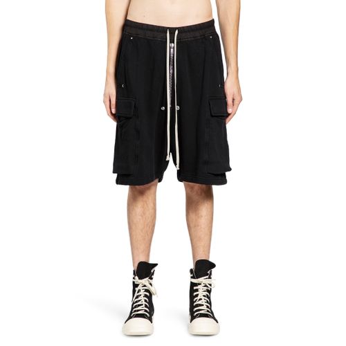 Knee-Length Cotton Cargo Shorts - RICK OWENS DRKSHDW - Modalova