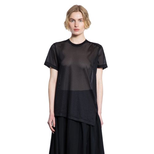 Asymmetric Nylon Mesh T-Shirt - COMME DES GARCONS - Modalova