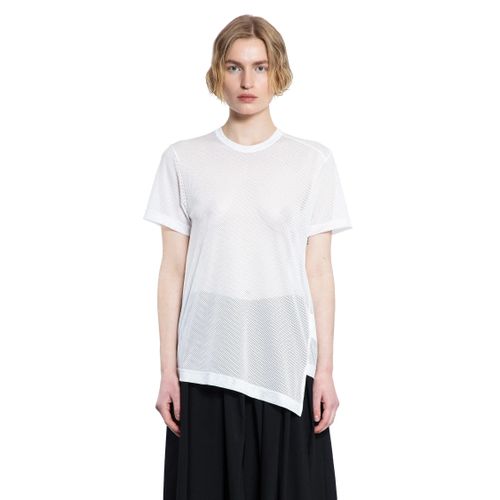 Asymmetric nylon mesh t-shirt - COMME DES GARCONS - Modalova
