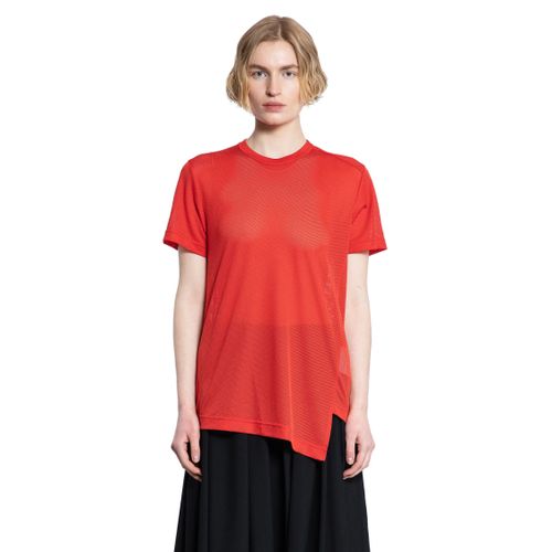 Asymmetric Nylon Mesh T-Shirt - COMME DES GARCONS - Modalova