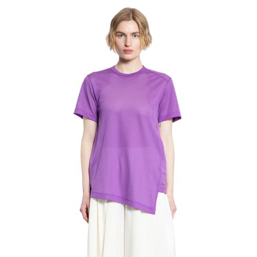 Asymmetric Nylon Mesh T-Shirt - COMME DES GARCONS - Modalova