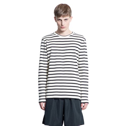 Cotton Jersey Stripe Long Sleeve T-Shirt - JIL SANDER - Modalova
