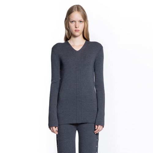 V-Neck Wool Jumper - JIL SANDER - Modalova