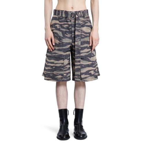 Camouflage cargo shorts - JIL SANDER - Modalova