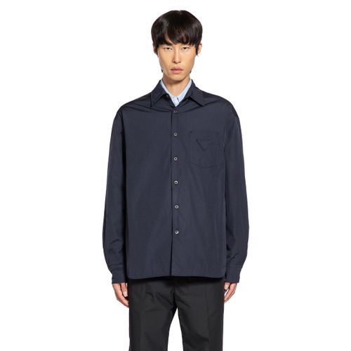 Cotton Padded Shirt - PRADA - Modalova