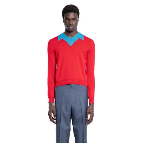 Wool Polo Sweater - PRADA - Modalova