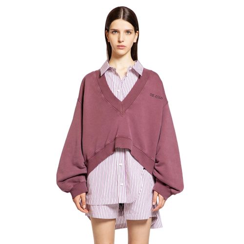 V-Neck Logo Sweatshirt - THE ATTICO - Modalova