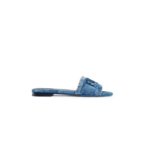 Sunshine FF Denim Slides - FENDI - Modalova