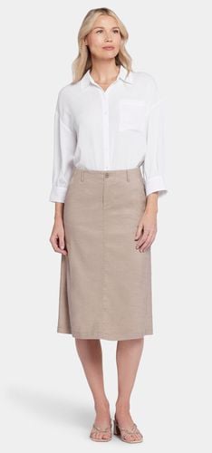 Marilyn A-Line Skirt Braun Stretch-Leinen | - Nydj - Modalova