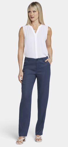 Marilyn Trouser Dark Blue Stretch Linen | - Nydj - Modalova