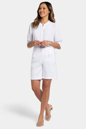 Relaxed Short White Stretch Linen | - Nydj - Modalova