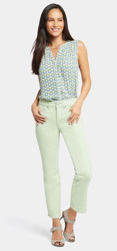 Marilyn Straight Ankle Jeans Mint Green Coloured Denim | - Nydj - Modalova