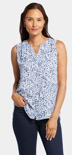 Sleeveless Pintuck Blouse Fleck Print | - Nydj - Modalova