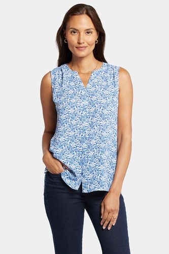 Sleeveless Pintuck Blouse Floral Print | - Nydj - Modalova