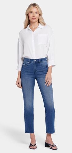 High Rise Marilyn Straight Ankle Jeans Medium Blue Premium Denim | - Nydj - Modalova