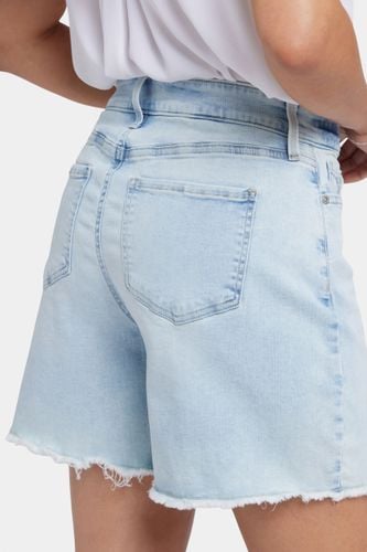 Berkyn Relaxed Denim Shorts With Super High Rise And Frayed Hems | - Nydj - Modalova