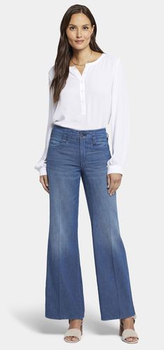 High Rise Teresa Wide Leg Jeans Dark Blue Premium Denim | - Nydj - Modalova