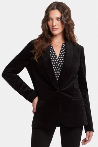 Smoking Blazer Baumwollsamt Schwarz | - Nydj - Modalova