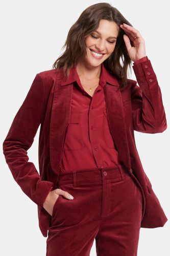 Smoking Blazer Baumwollsamt Rot | - Nydj - Modalova