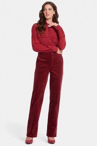 Straight Leg Trouser Velveteen Red | - Nydj - Modalova