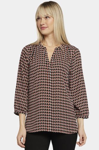 Pintuck Blouse Graphic Print | - Nydj - Modalova