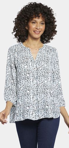 Pintuck Blouse Animal Print | - Nydj - Modalova