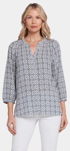 Pintuck Blouse Grafischer Druck | - Nydj - Modalova