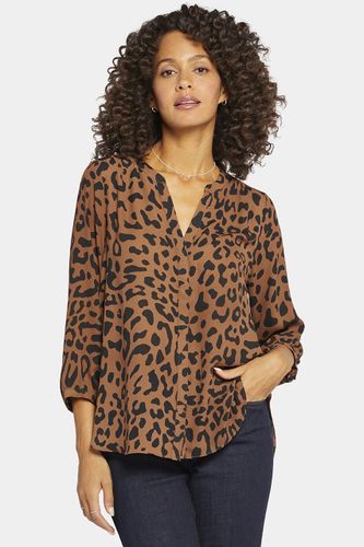 Pintuck Blouse Animal Print | - Nydj - Modalova