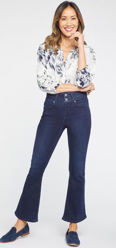 High Rise Ava Daring Flare Jeans Dark Blue Premium Denim | - Nydj - Modalova