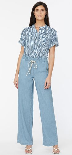 Wide Leg Trouser Light Blue Chambray | - Nydj - Modalova