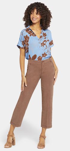 Marilyn Ankle Trouser Brown Stretch Twill | - Nydj - Modalova