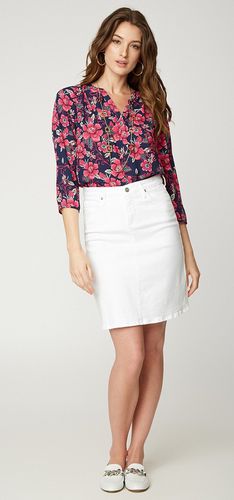 Pocket Skirt Weißer Premium Denim | - Nydj - Modalova