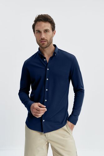 Camisa casual hombre azul marino - Sepiia - Modalova